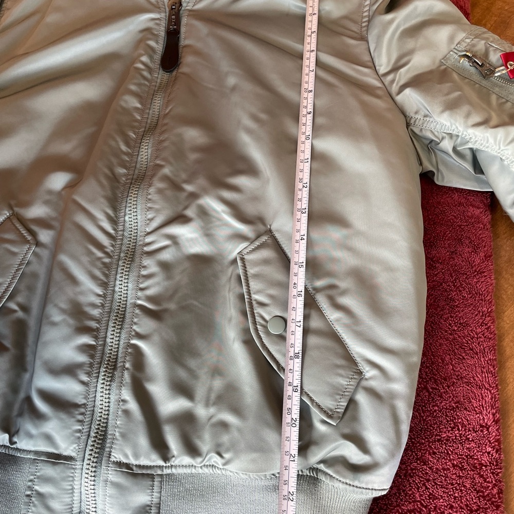 NWOT Alpha Industries MA-1 Natus Bomber Jacket with Removable Hood Size Large - Picture 16 of 16